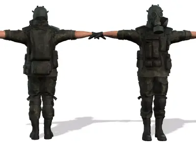 Army Man1 Low-poly 3D model