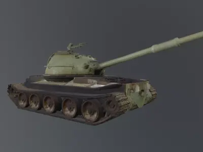 tank wreck 3D model