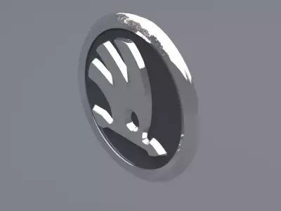 skoda logo 3D model
