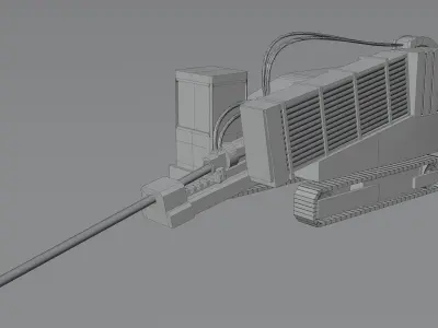 3d realistic HDD Rig Drill Vehicle Construction Free low-poly 3D model
