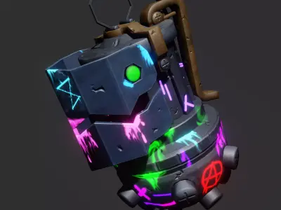 Grenade Jinx Low-poly 3D model