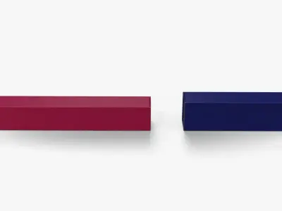 Mailer Boxes - Colored Long Packaging Set 3D model