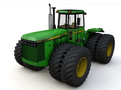JOHN DEERE 8850 4WD Tractor 1985 3D model
