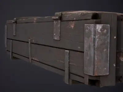 Military box Low-poly 3D model 13