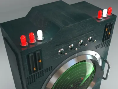 Old Radar 3D model