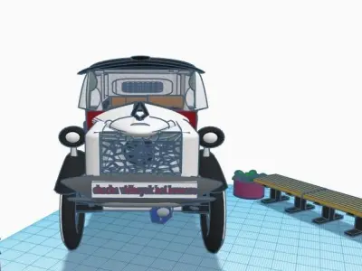 vintage car  3D print model