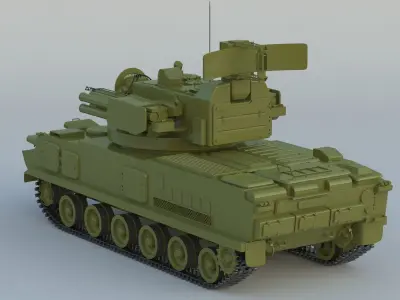 2K22 Tunguska SA-19 Grison 3D model purchase