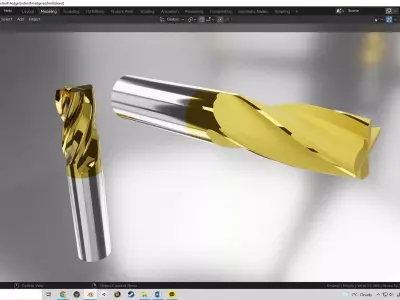 4 EDGE Endmill 3D model