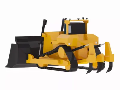 Loader Mining 11 Simplified Low-poly 3D model