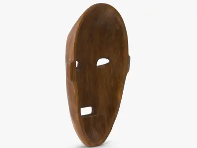  African Congo Mask 4 Wood 