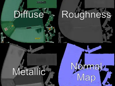 Shipping Container Model Pack  Versatile D Asset Low-poly 3D model