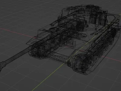 ww2 german Tank Tiger 1 3D model