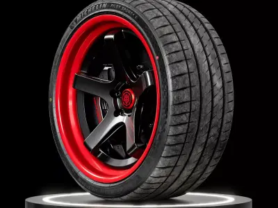 Michelin Pilot Sport 4s 265 30 19 93Y 3D model