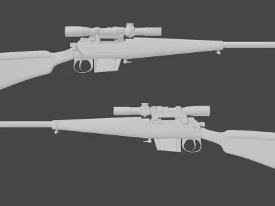 L42A1 Sniper Rifle 3D model purchase
