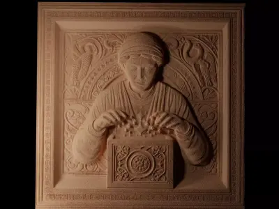Pandoras Box CNC 3d Print High Relief Sand Casting 3D print model