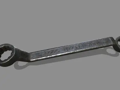 wrench Low-poly 3D model 34
