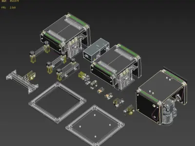 MK transmission equipment accessories 3D model