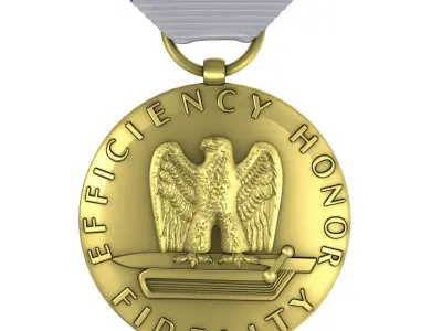 US Medals set 3D Model Pack
