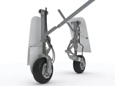 Landing Gear for Aircraft 3D model