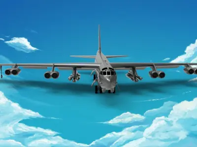Boeing B-52 Stratofortress 3D model get