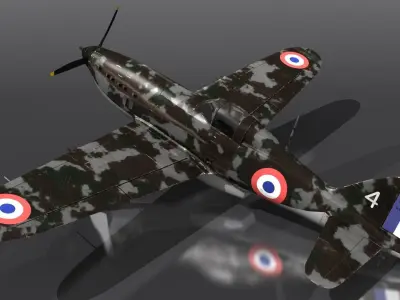 VG33 fighter Free low-poly 3D model