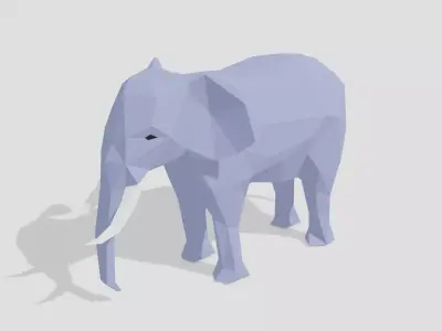 Elephant Low-Poly Free 3D model