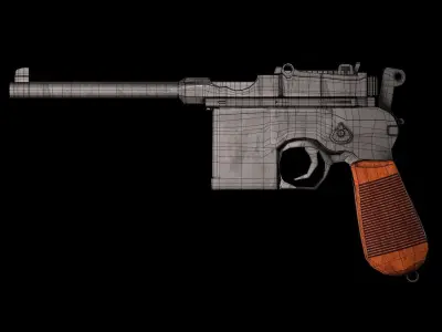 Mauser C96 3D model purchase