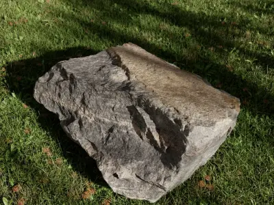  Cool Toned Cleavered Low Large Rock Boulder Model 