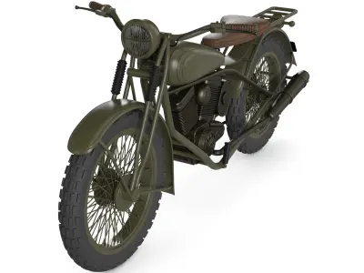 Trail Motorcycle 3D model