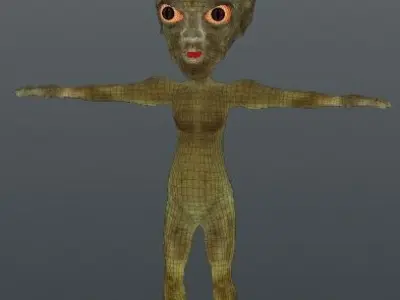 Alien Creature 3D model 6