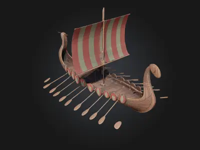 Viking Longship  Sail into Legends 3D model