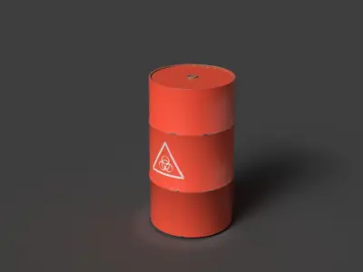 barrel Free low-poly 3D model buy