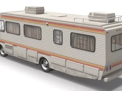 Breaking Bad RV Fleetwood Bounder 1986 Rigged for Maya 3D model