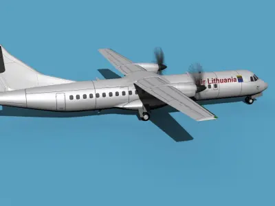 ATR  ATR-72-600 Air Lithuania 3D model