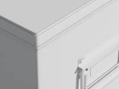 Galvanized Iron Box 001 L 3D model