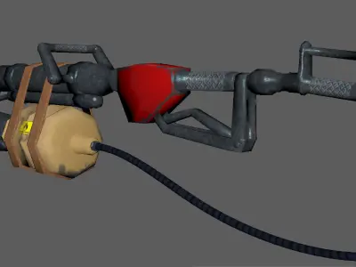 Flame Thrower Low-poly 3D model