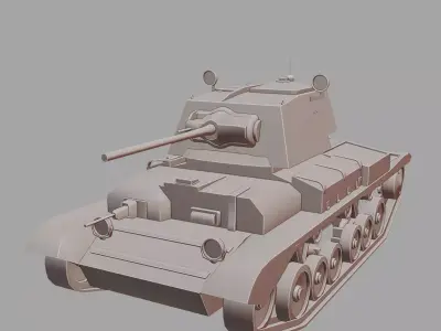 A10 Cruiser Mk II Cruiser Tank 3D Printable  3D print model
