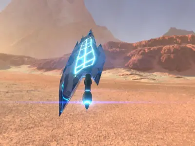 Crystal Dagger Low-poly 3D model purchase