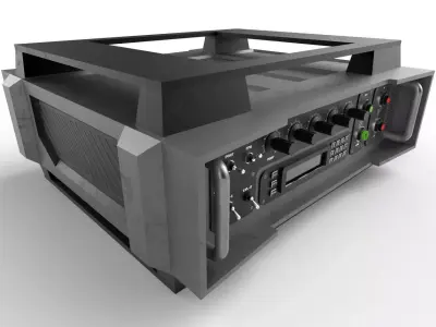 Military Radio Model 05 Low-poly 3D model