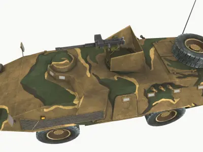FIAT 6614 Low-poly 3D model