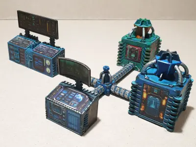 Control panels with plasma generator 3D model