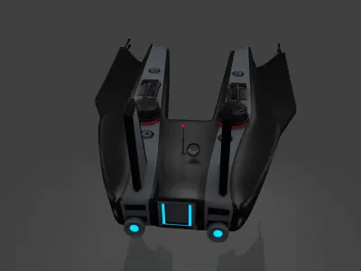Spaceship 3D model 10