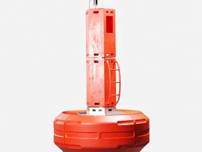 3000 Lateral Buoy Sea Mark Free 3D model