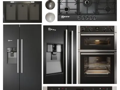 NEFF appliance collection Low-poly 3D model