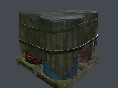 Military Material Low-poly 3D model purchase