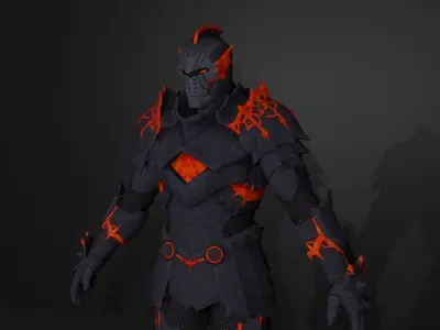 metal knight 3D model