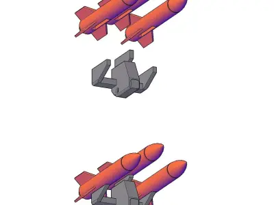 MISSILE TRUCK 3D print model