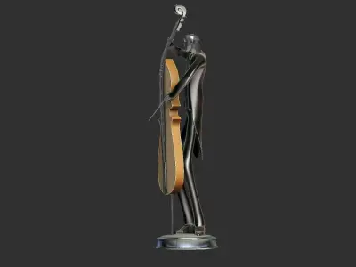 MUSICIAN Statue Decoration Home -Music Band 3D print model