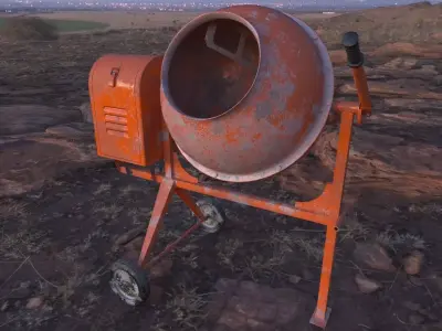 Concrete mixer 3D model get