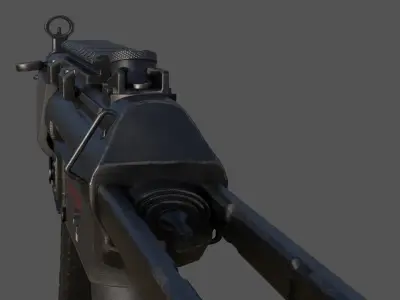 MP 5 Game Ready two guns Free low-poly 3D model